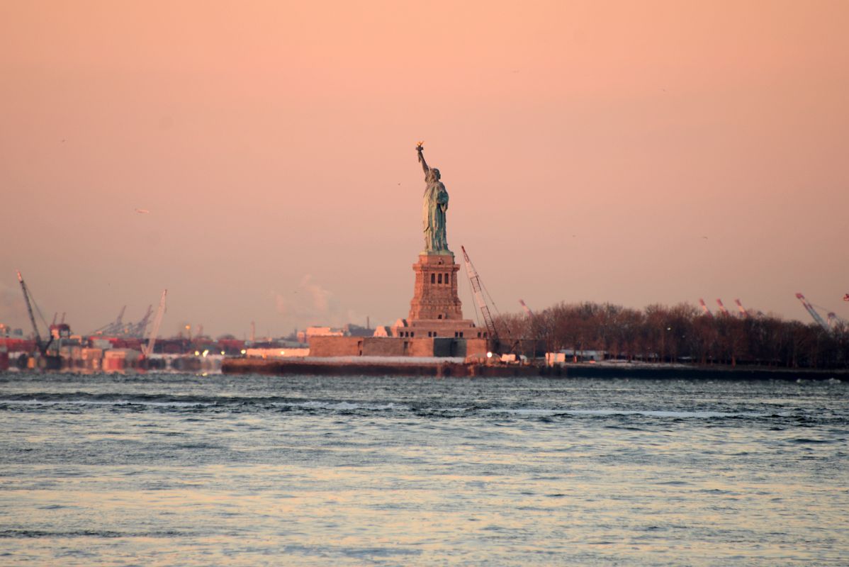 07 Sunrise On The Statue Of Liberty From Brooklyn Heights